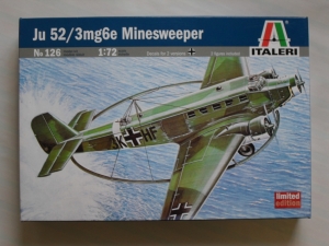 ITALERI 1/72 126 JUNKERS Ju 52/3mg6e MINESWEEPER